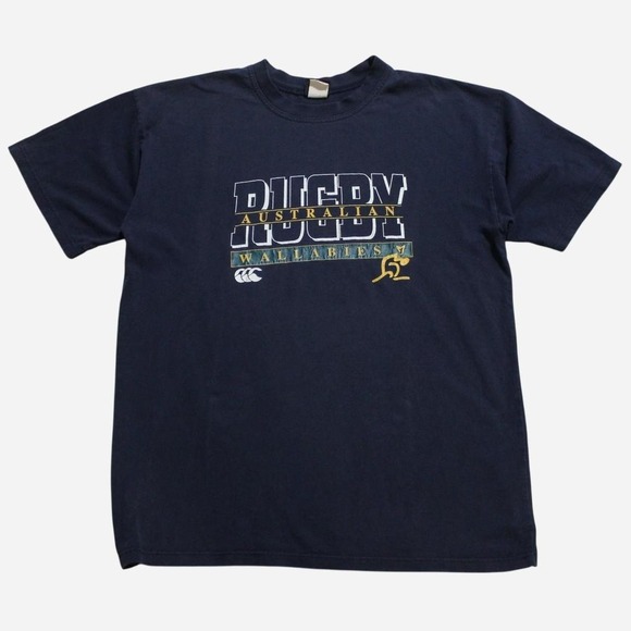Canterbury Other - Mens Vintage 90s Skater Australian Wallabies Navy Baggy Oversized Fit T-shirt